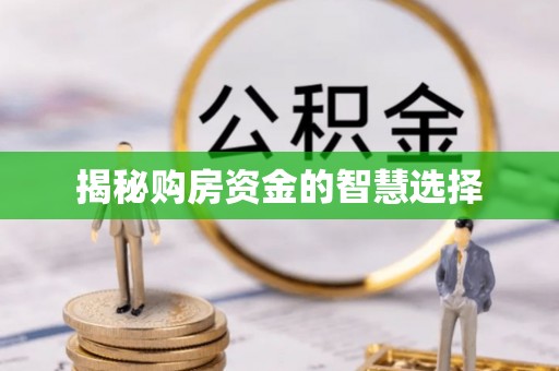 延边揭秘购房资金的智慧选择