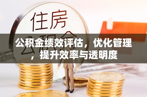延边公积金绩效评估，优化管理，提升效率与透明度