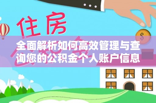 延边全面解析如何高效管理与查询您的公积金个人账户信息