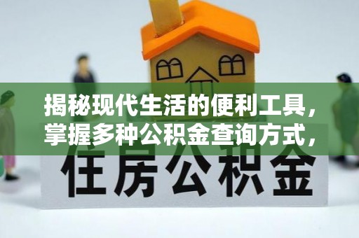延边揭秘现代生活的便利工具，掌握多种公积金查询方式，让财富管理更轻松